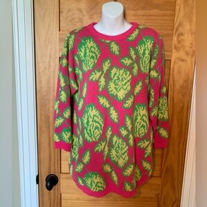 Vintage Flower Sweater | Vintage Knit Sweater | Floral Sweatshirt | Colourful